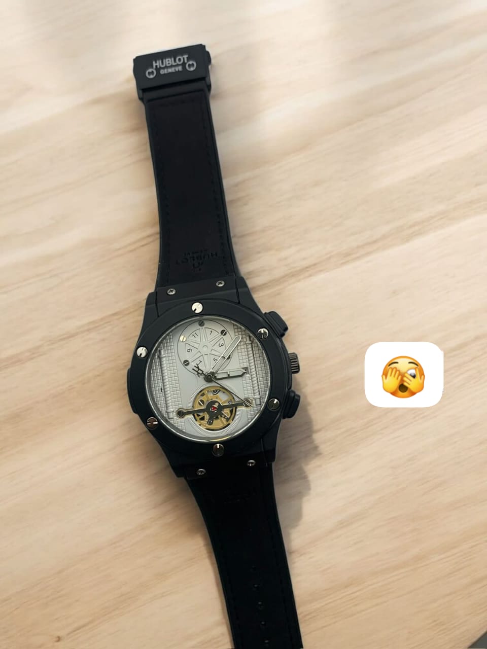 Hublot Luxury Men’s Watch – Swiss Automatic Chronograph, Premium leather strap , Sapphire Crystal, Water-Resistant Designer Timepiece